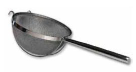 COLADOR INOXIDABLE 30Cm. DOBLE MALLA