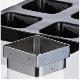 TALLAPASTA PER A FLEXIPAN SAVARIN CUADRADO 70x70mm.
