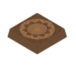 MOTLLE BOMBO "DIWALI" CUADRAT 35x35h.7,5mm